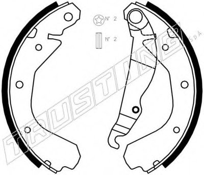 Комплект тормозных колодок REPARATION KIT TRUSTING купить