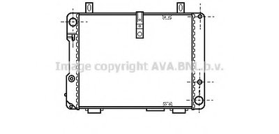 Радиатор, охлаждение двигателя AVA QUALITY COOLING купить