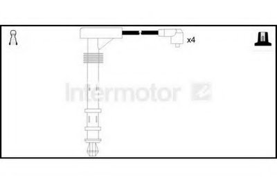 Комплект проводов зажигания Intermotor STANDARD