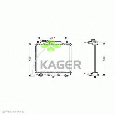 Радиатор, охлаждение двигателя KAGER купить