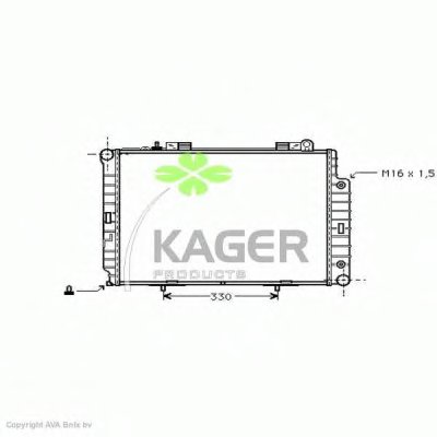 Радиатор, охлаждение двигателя KAGER купить