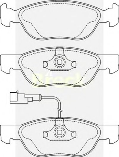 Комплект тормозных колодок, дисковый тормоз BRECK купить