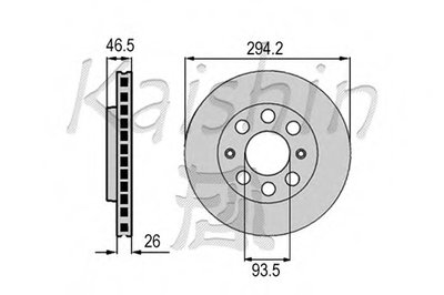 Тормозной диск KAISHIN купить
