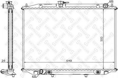 Радиатор, охлаждение двигателя STELLOX купить