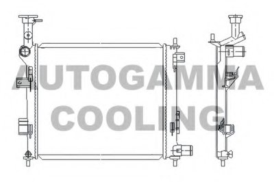 Радиатор, охлаждение двигателя AUTOGAMMA купить