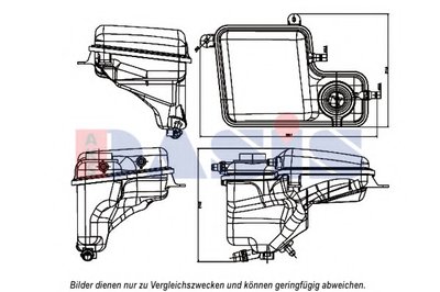 Компенсационный бак, охлаждающая жидкость AKS DASIS