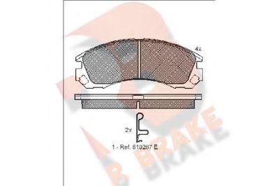 Комплект тормозных колодок, дисковый тормоз R BRAKE купить