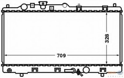 Радиатор, охлаждение двигателя BEHR HELLA SERVICE HELLA купить
