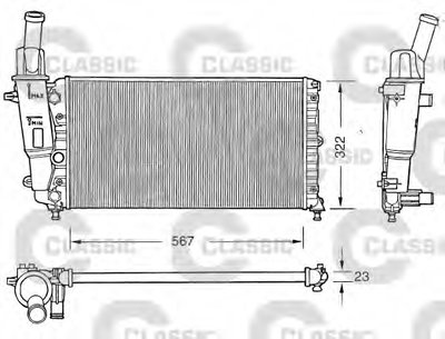 Радиатор, охлаждение двигателя VALEO CLASSIC VALEO купить