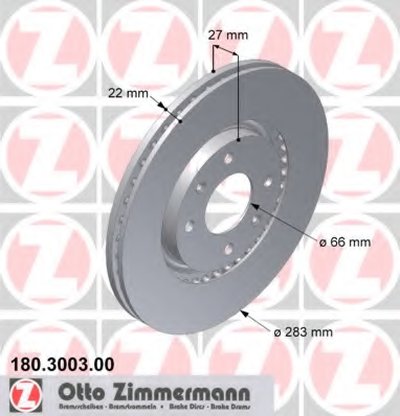 Тормозной диск ZIMMERMANN купить