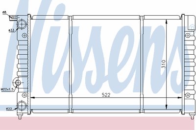 Радиатор, охлаждение двигателя NISSENS купить
