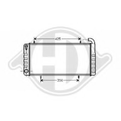 Радиатор, охлаждение двигателя DIEDERICHS купить