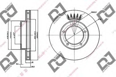 Тормозной диск DJ PARTS купить