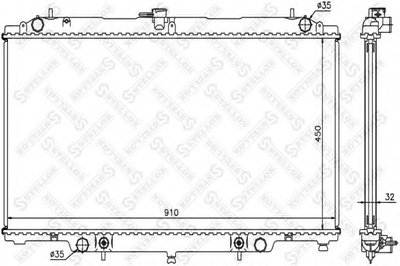 Радиатор, охлаждение двигателя STELLOX купить
