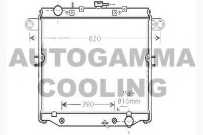 Радиатор, охлаждение двигателя AUTOGAMMA купить