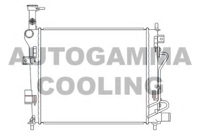 Радиатор, охлаждение двигателя AUTOGAMMA купить