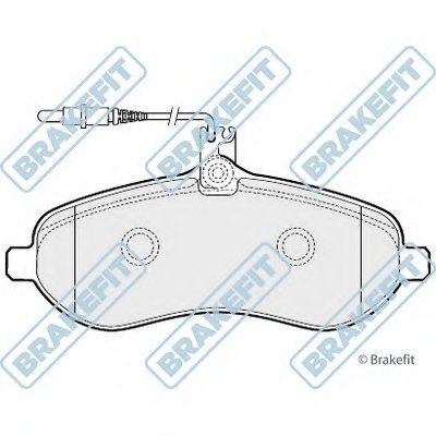 Комплект тормозных колодок, дисковый тормоз Brake Fit APEC braking