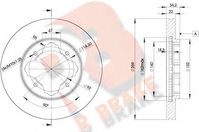 Тормозной диск R BRAKE купить