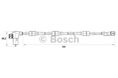 Датчик, частота вращения колеса BOSCH