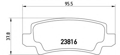 Комплект тормозных колодок, дисковый тормоз BREMBO купить