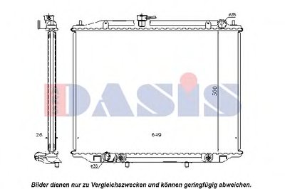 Радиатор, охлаждение двигателя AKS DASIS купить