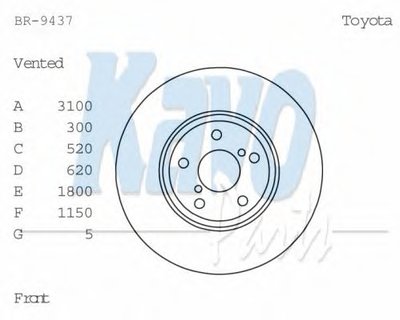 Тормозной диск KAVO PARTS купить