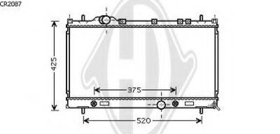 Радиатор, охлаждение двигателя DIEDERICHS купить