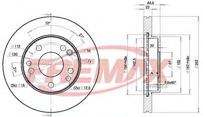 Тормозной диск Premium Carbon + FREMAX купить