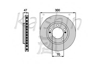 Тормозной диск KAISHIN купить