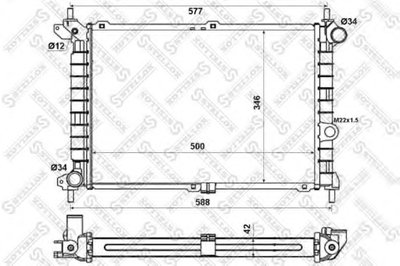 Радиатор, охлаждение двигателя STELLOX купить