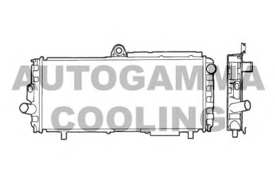 Радиатор, охлаждение двигателя AUTOGAMMA купить