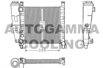 Радиатор, охлаждение двигателя AUTOGAMMA купить