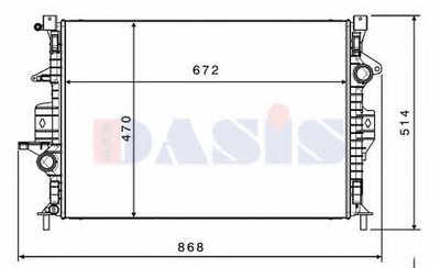 Радиатор, охлаждение двигателя AKS DASIS купить