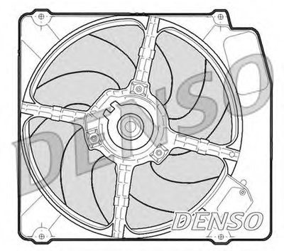 Вентилятор, охлаждение двигателя DENSO