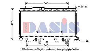 Радиатор, охлаждение двигателя AKS DASIS купить