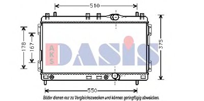 Радиатор, охлаждение двигателя AKS DASIS купить