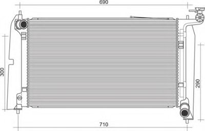 Радиатор, охлаждение двигателя MAGNETI MARELLI купить