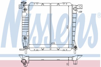 Радиатор, охлаждение двигателя NISSENS купить