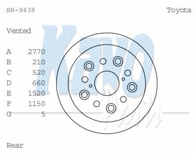 Тормозной диск KAVO PARTS купить