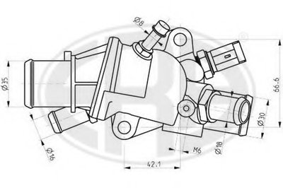 Термостат, охлаждающая жидкость ERA купить