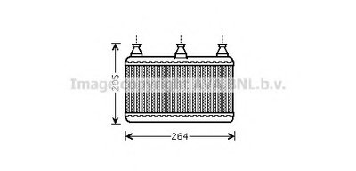 Теплообменник, отопление салона AVA QUALITY COOLING