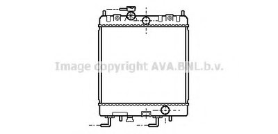 Радиатор, охлаждение двигателя AVA QUALITY COOLING купить