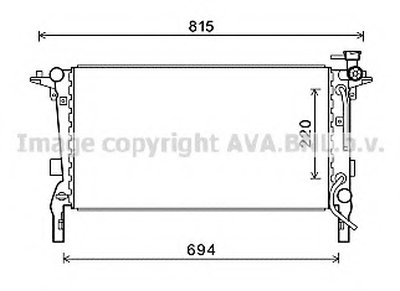 Радиатор, охлаждение двигателя AVA QUALITY COOLING купить