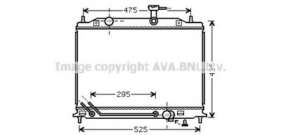 Радиатор, охлаждение двигателя AVA QUALITY COOLING купить