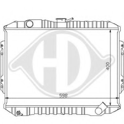 Радиатор, охлаждение двигателя DIEDERICHS купить