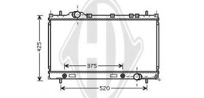 Радиатор, охлаждение двигателя DIEDERICHS купить