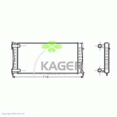 Радиатор, охлаждение двигателя KAGER купить