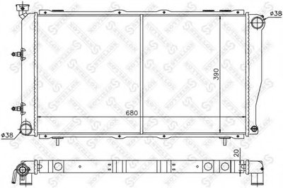 Радиатор, охлаждение двигателя STELLOX купить