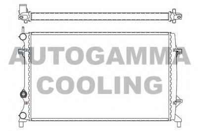 Радиатор, охлаждение двигателя AUTOGAMMA купить