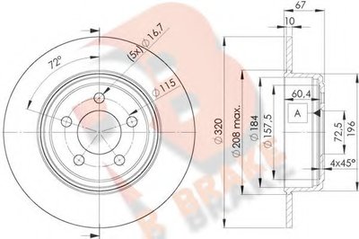 Тормозной диск R BRAKE купить